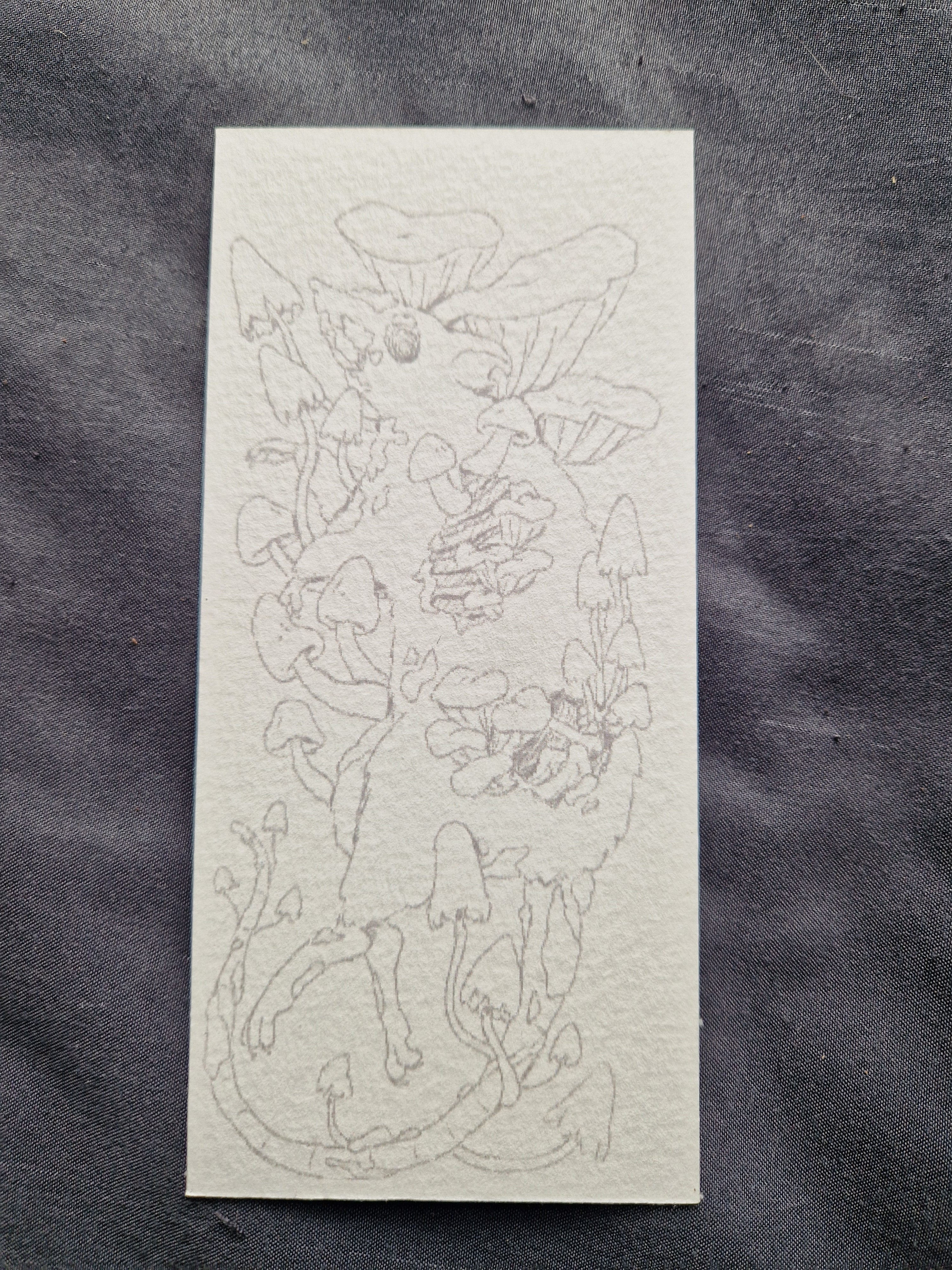 Triptych of Decay - colouring bookmarks