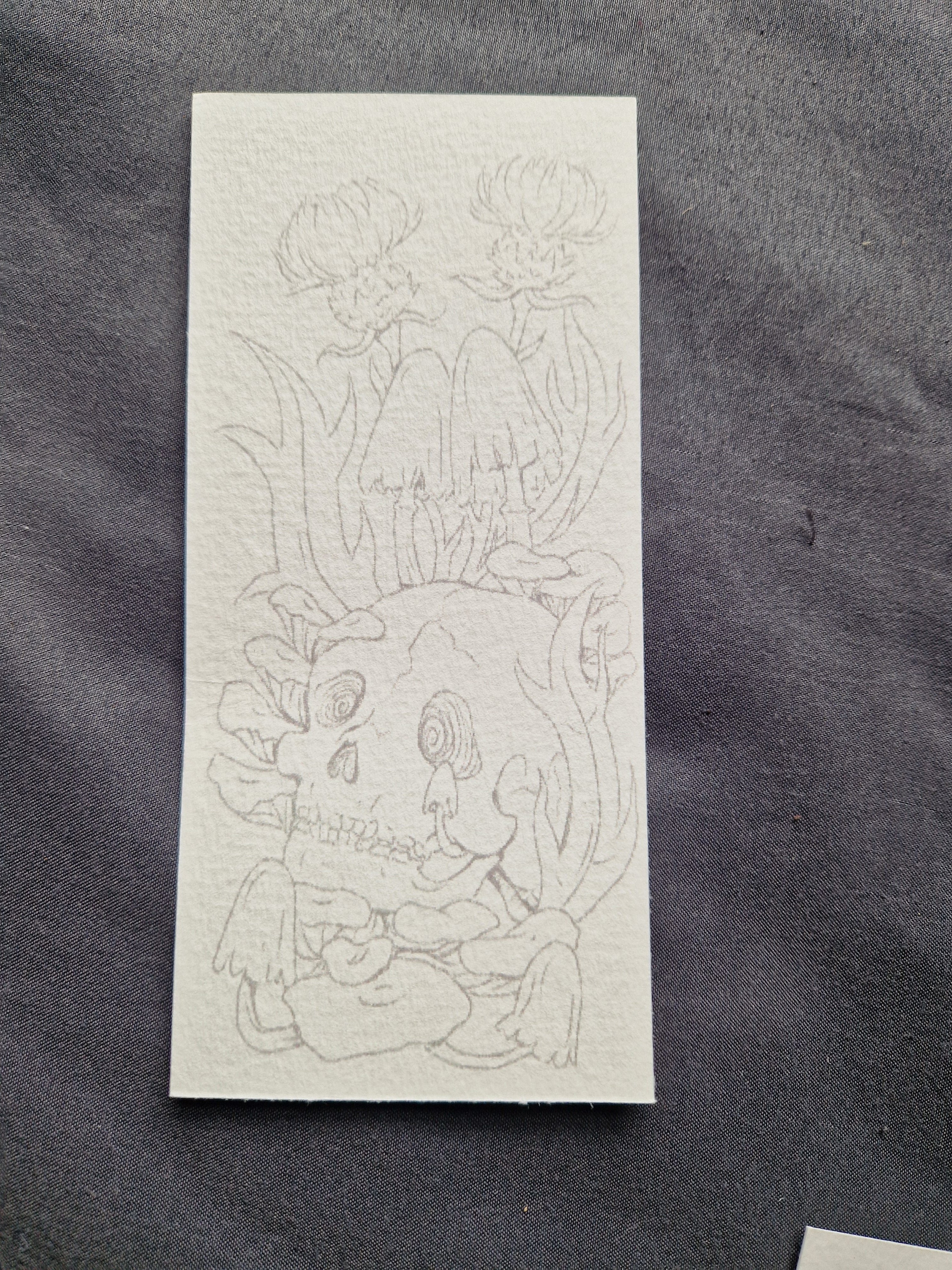 Triptych of Decay - colouring bookmarks