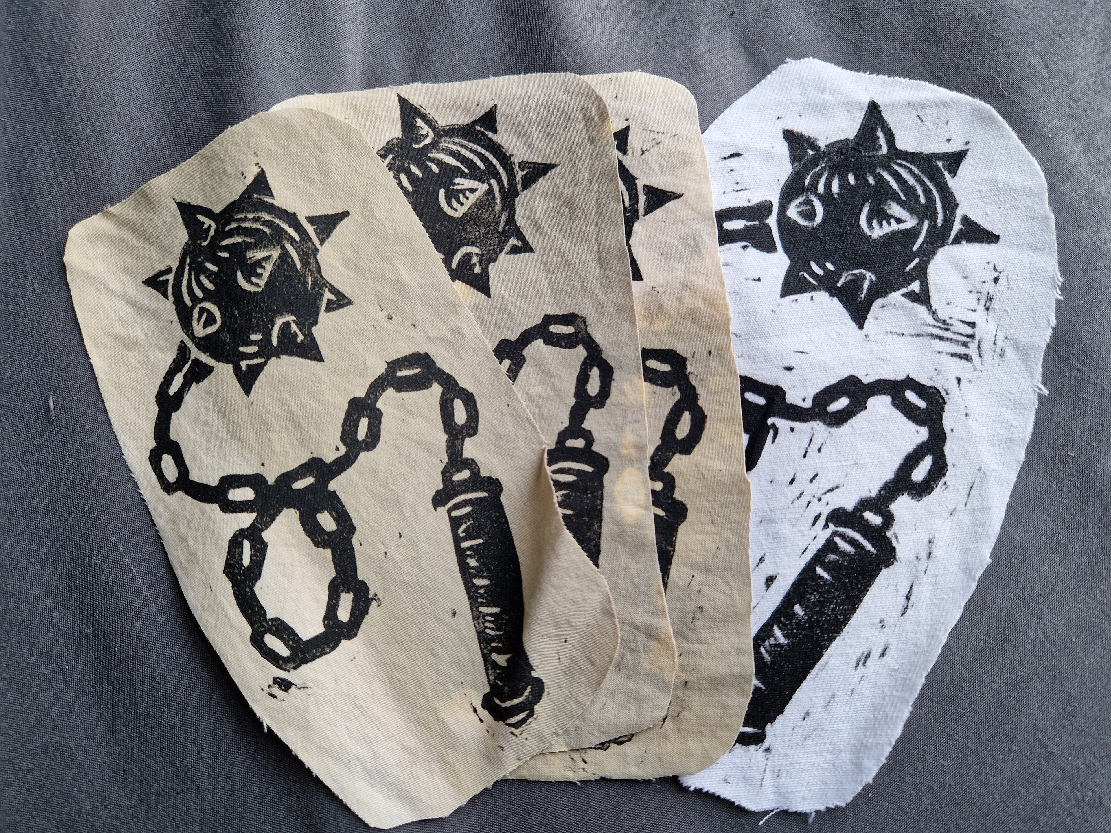 Flail sew-on patch