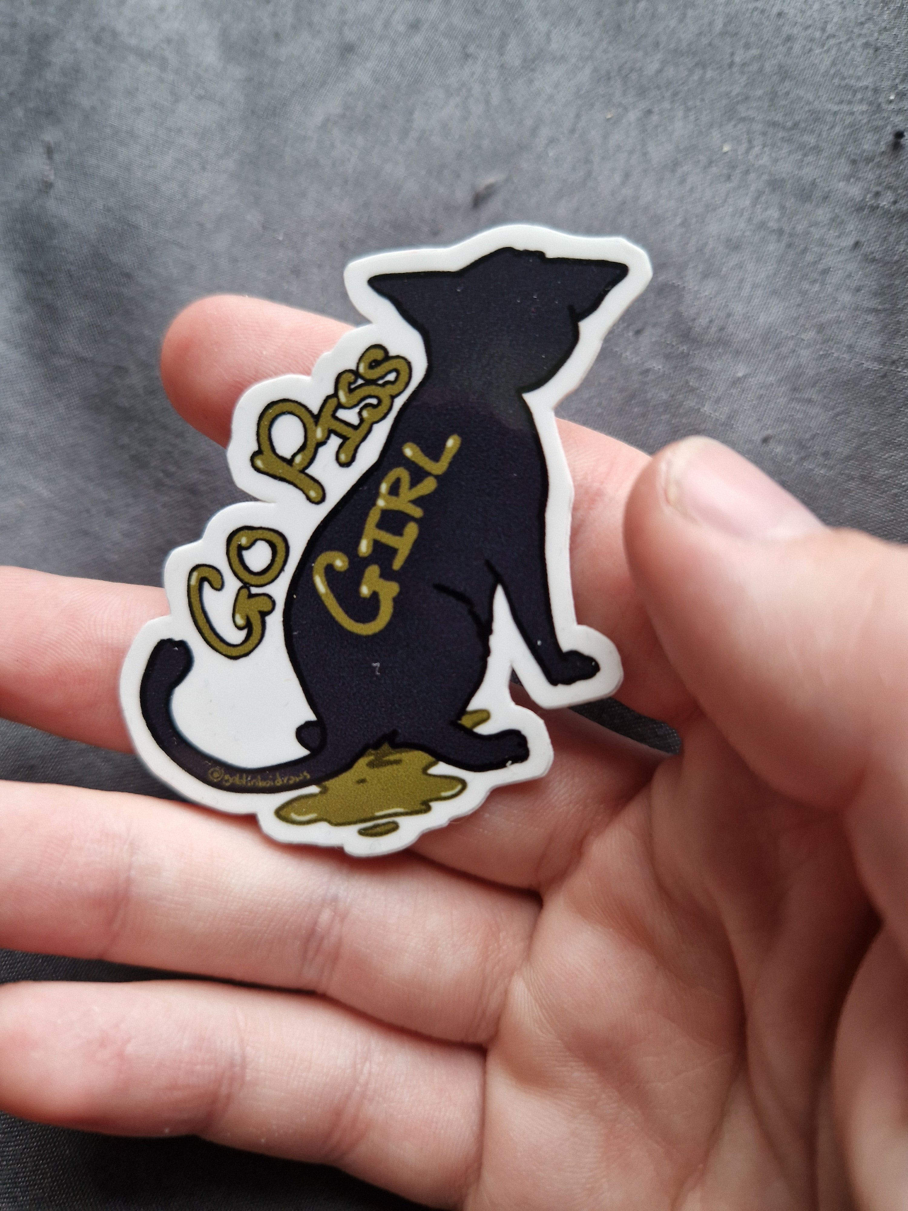 Go Piss Girl - sticker