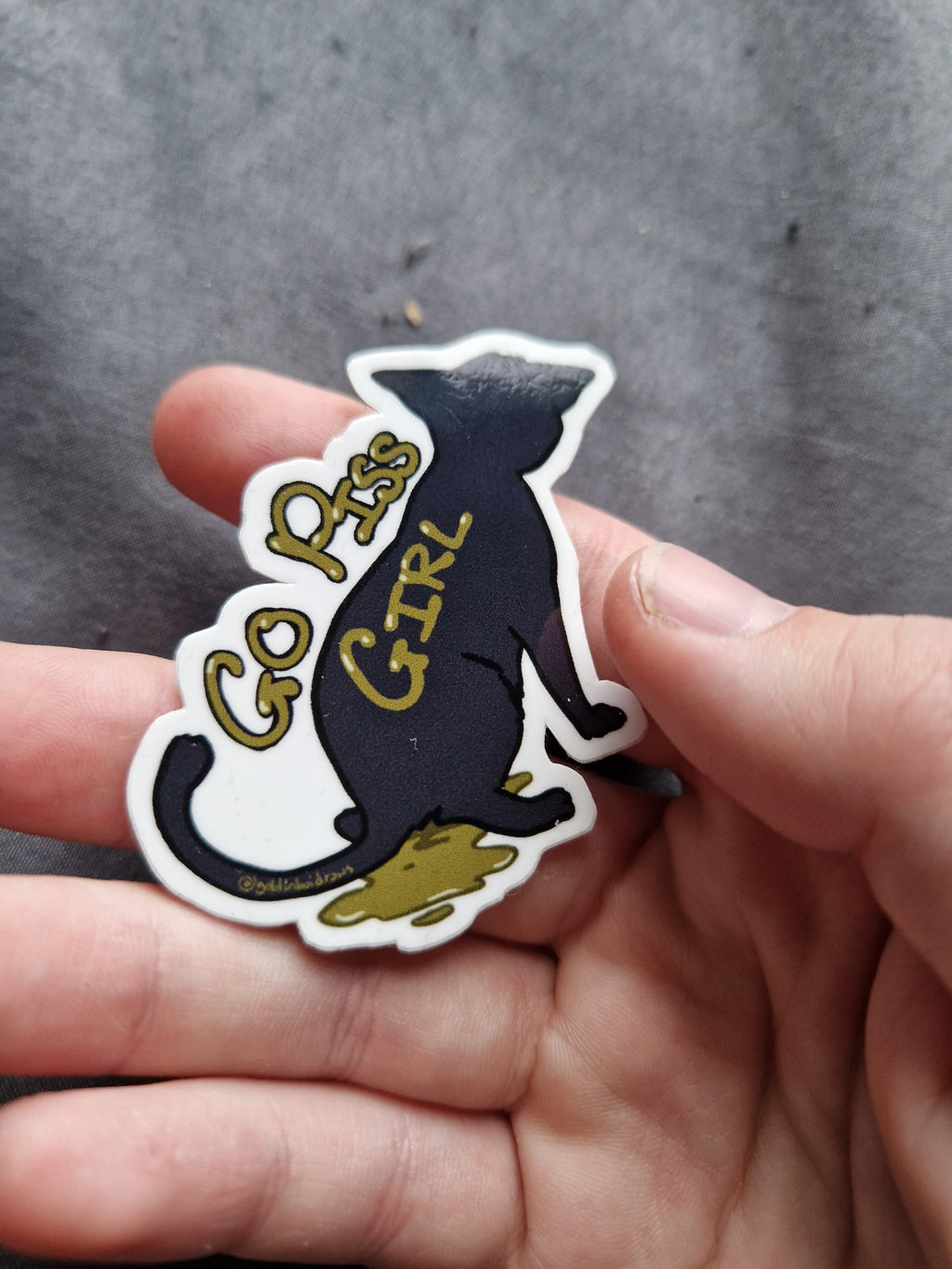 Go Piss Girl - sticker