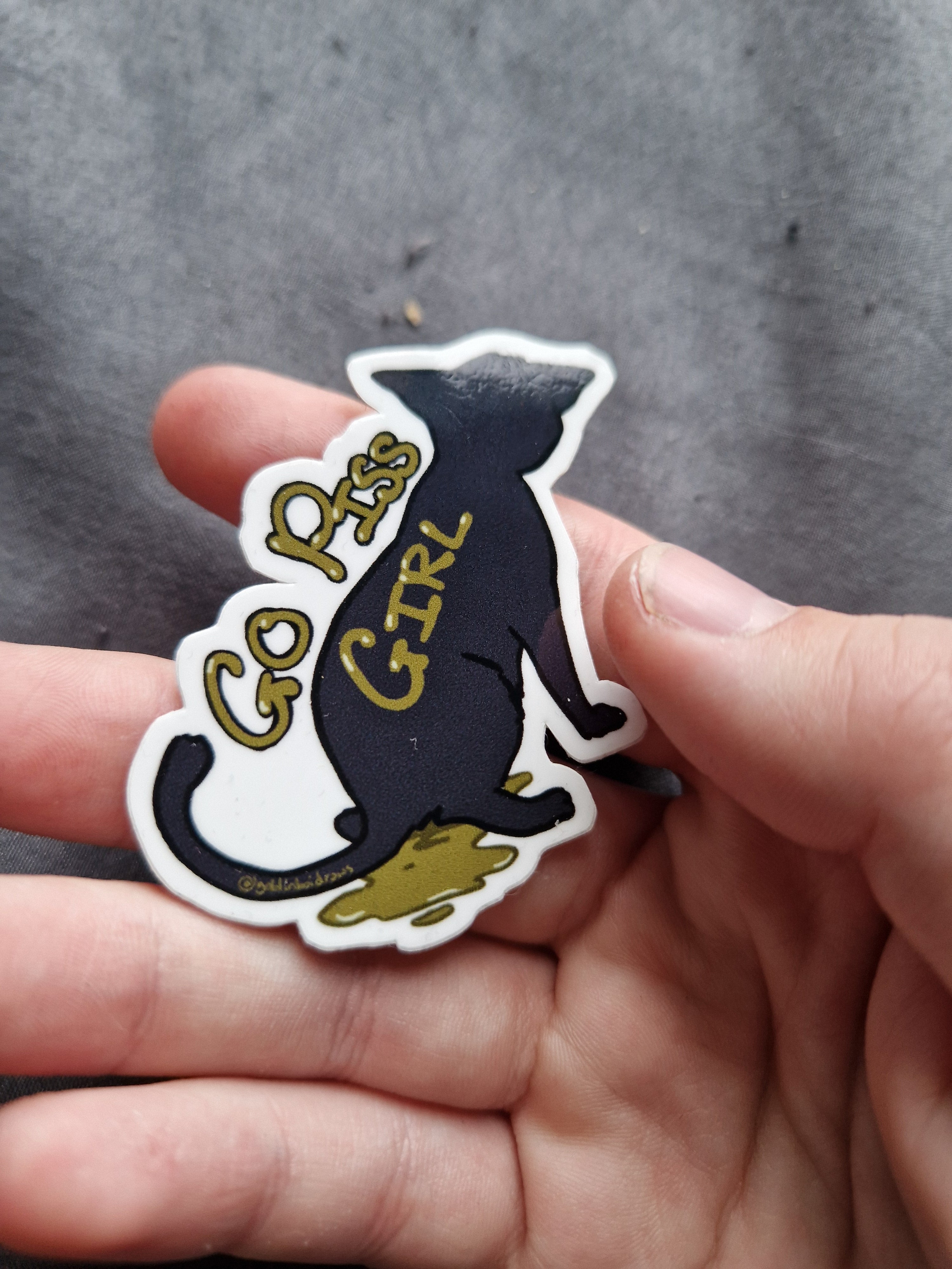 Go Piss Girl - sticker