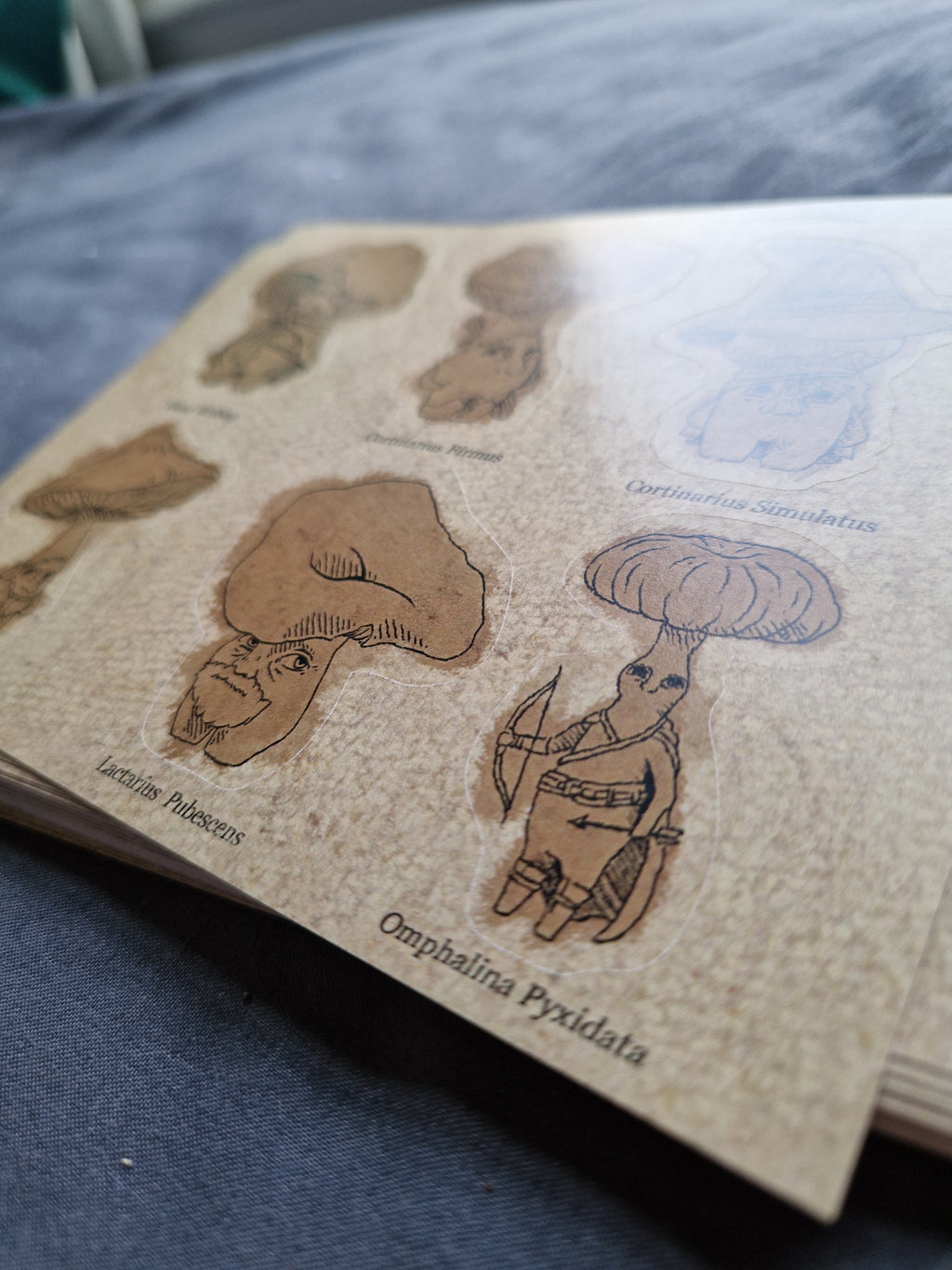 Fantasy Mushdudes - sticker sheet