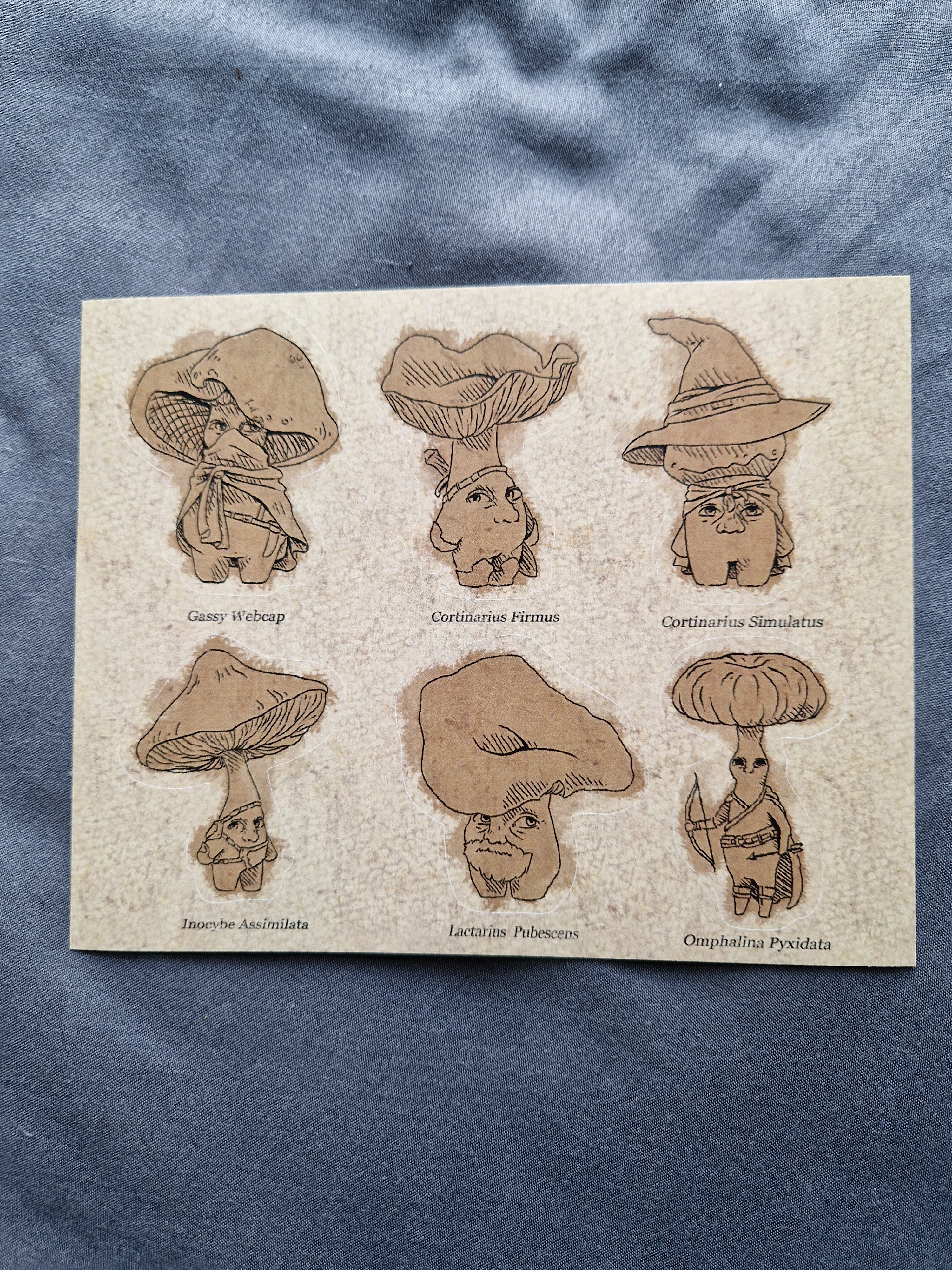 Fantasy Mushdudes - sticker sheet