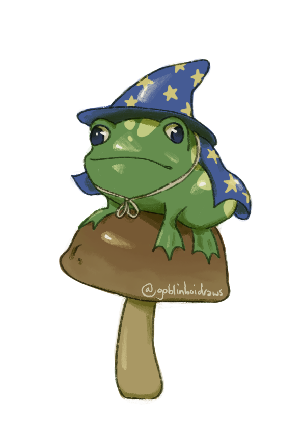Wizard Frog - sticker