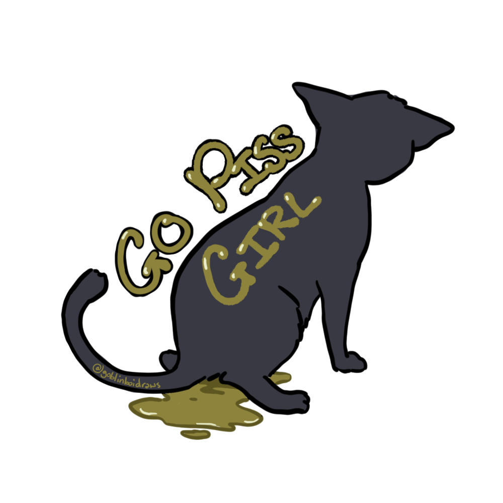 Go Piss Girl - sticker